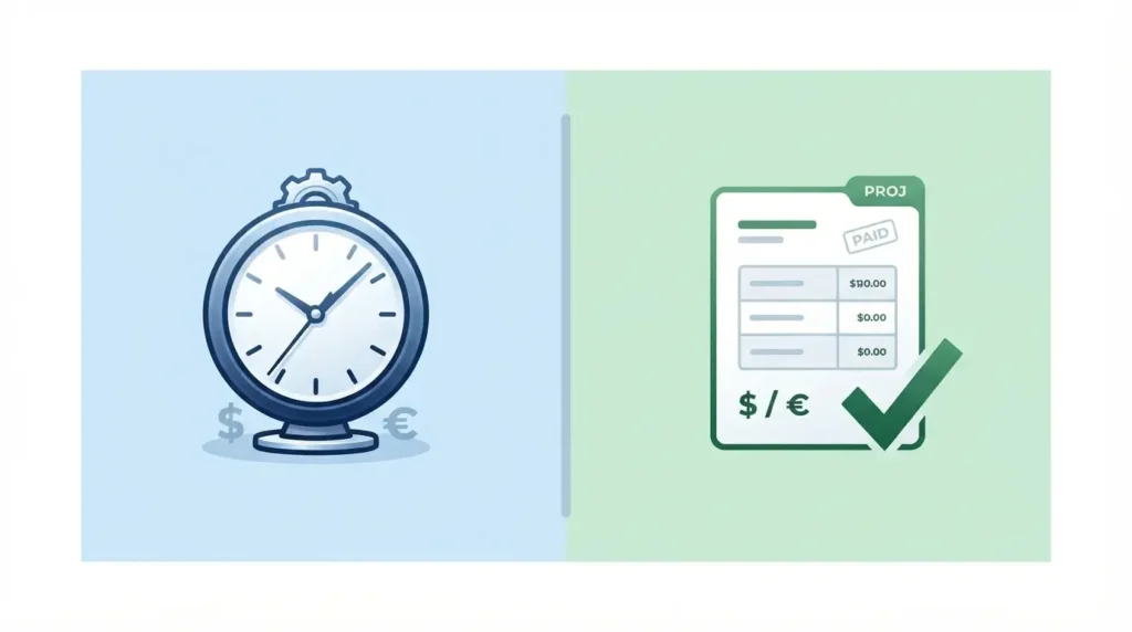 diferencia entre cobrar por hora o por proyecto cerrado