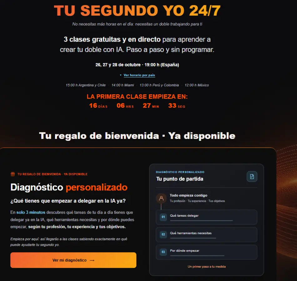 Regalo bienvenida, diagonisto personalizado