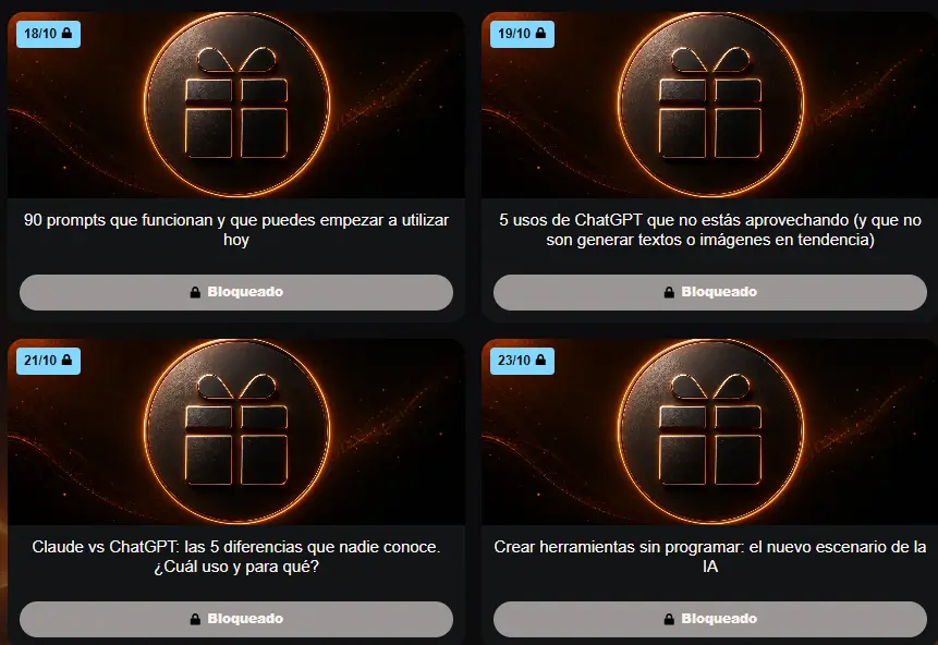 Regalos bienvenida 5,6,7 y 8, tu segundo yo 24/7